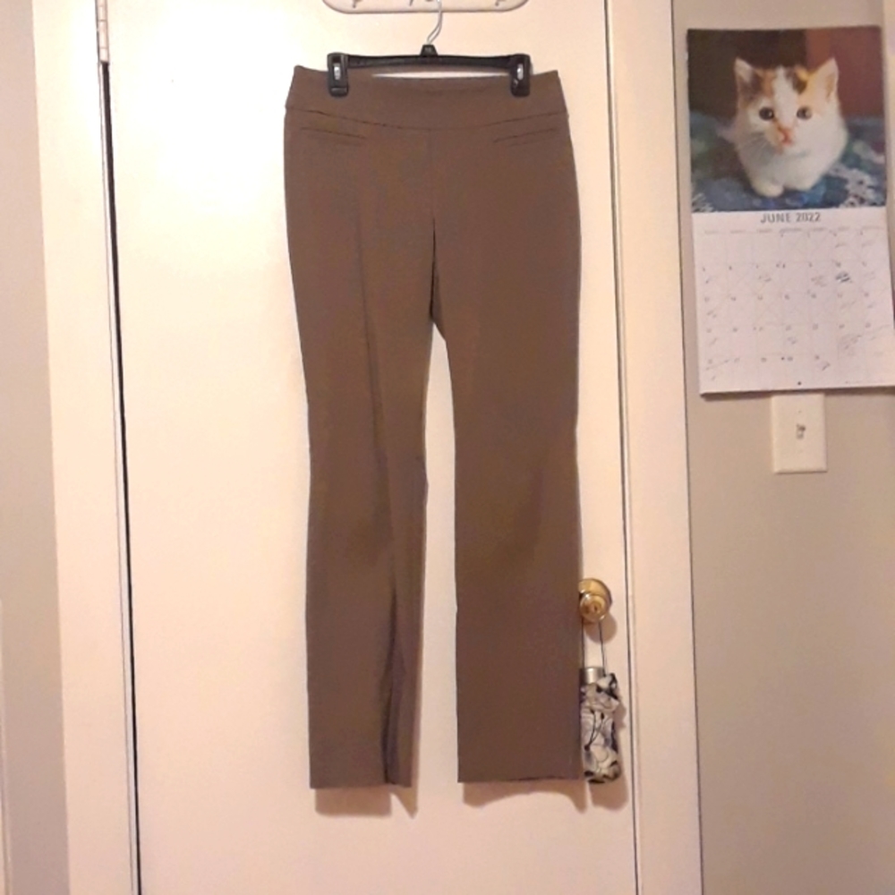 Beige apt 9 flared dress pants size 10